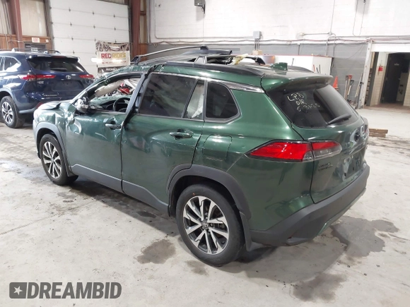 2022 Toyota Corolla Cross XLE with VIN 7MUDAABG9NV043308, listed as a IAAI auction lot 42467615 with 45,502 mi miles and . Bid and sale history available at DreamBid. Image 3.