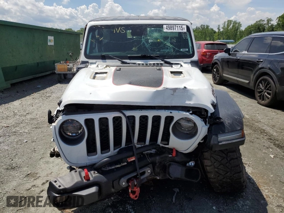 2022 Jeep Wrangler Unlimited Rubicon with VIN 1C4HJXFN2NW211037, listed as a Copart auction lot 49897115 with 21,878 mi miles and Salvage title. Bid and sale history available at DreamBid. Image 5.
