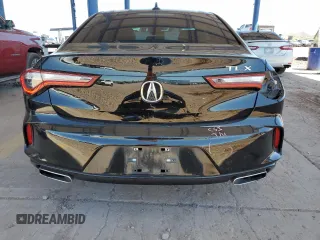 2022 Acura TLX Technology with VIN 19UUB5F49NA001833, listed as a Copart auction lot 57454905 with 15,304 mi miles and Salvage title. Bid and sale history available at DreamBid. Image 6.