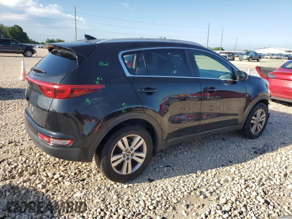 2017 Kia Sportage LX with VIN KNDPMCAC6H7102614, listed as a Copart auction lot 54190025 with 141,434 mi miles and Salvage Title. Bid and sale history available at DreamBid. Image 3.