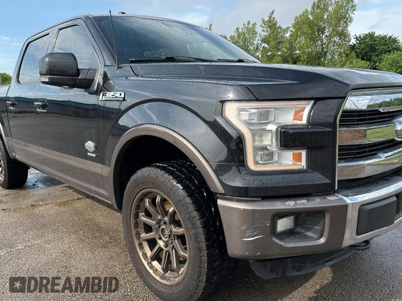 2015 Ford F-150 XLT with VIN 1FTEW1EG3FFA53104, listed as a Copart auction lot 55243035 with 182,982 mi miles and Clean Title. Bid and sale history available at carsss.com. Image 1.