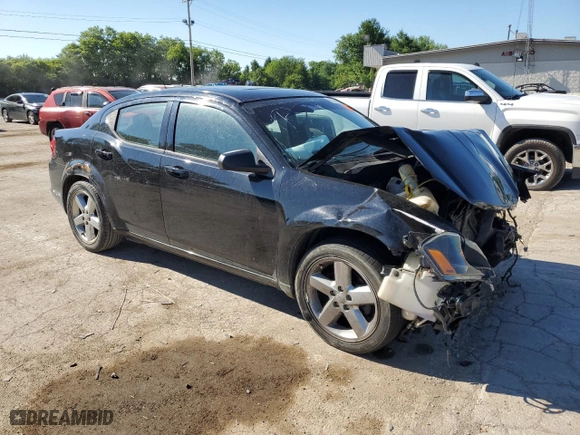 2013 Dodge Avenger SXT with VIN 1C3CDZCB7DN715731, listed as a Copart auction lot 60390334 with 0 mi miles and Non Repairable. Bid and sale history available at carsss.com. Image 4.