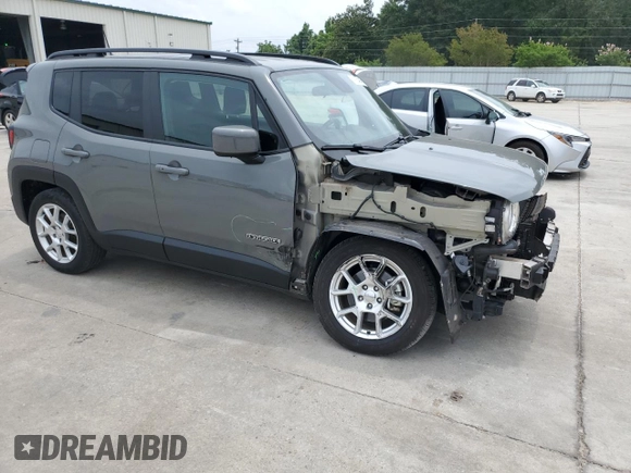 2020 Jeep Renegade Latitude with VIN ZACNJABB9LPL76621, listed as a Copart auction lot 59184145 with 27,827 mi miles and Clean title. Bid and sale history available at DreamBid. Image 4.