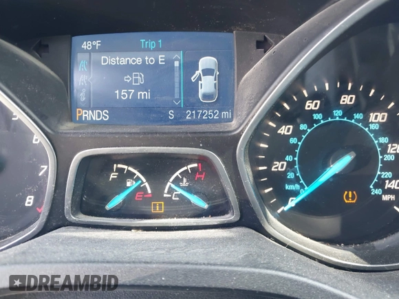 2015 Ford Escape SE with VIN 1FMCU0G74FUA78718, listed as a IAAI auction lot 41923321 with 217,252 mi miles. Bid and sale history available at carsss.com. Image 7.