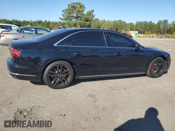 2015 Audi A8 L 4.0T with VIN WAU32AFD5FN022074, listed as a Copart auction lot 44528875 with 127,377 mi miles and Salvage Title. Bid and sale history available at carsss.com. Image 3.