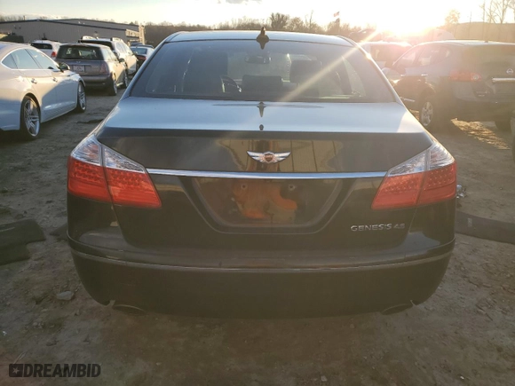 2010 Hyundai Genesis with VIN KMHGC4DF6AU072614, listed as a Copart auction lot 84869494 with 201,605 mi miles and Salvage Title. Bid and sale history available at carsss.com. Image 6.