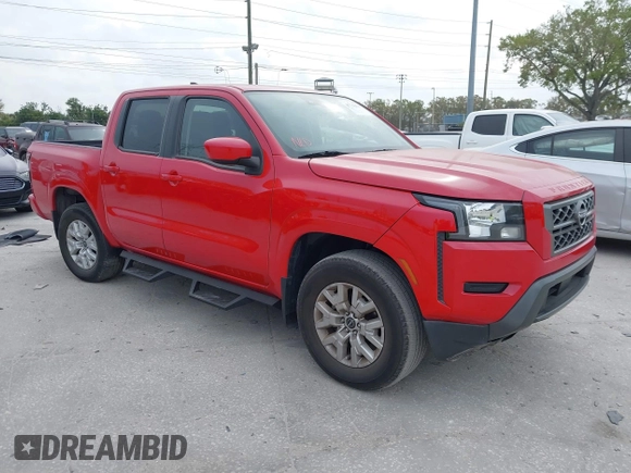 2022 Nissan Frontier SV with VIN 1N6ED1EJ7NN644412, listed as a IAAI auction lot 41730154 with 18,500 mi miles and . Bid and sale history available at DreamBid. Image 1.