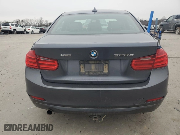 2014 BMW 3 Series 328d xDrive with VIN WBA3D5C53EKX96094, listed as a Copart auction lot 45795245 with 167,642 mi miles and Salvage Title. Bid and sale history available at carsss.com. Image 6.