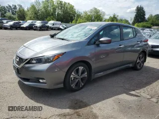 2021 Nissan LEAF SV with VIN 1N4AZ1CV0MC553409, listed as a Copart auction lot 68098454 with 23,080 mi miles and Salvage Title. Bid and sale history available at DreamBid. Image 1.