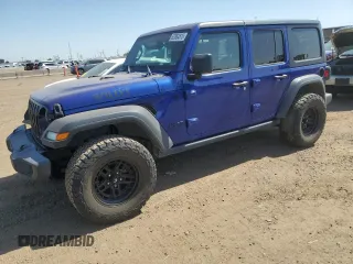 2020 Jeep Wrangler Unlimited Sport S with VIN 1C4HJXDN3LW159143, listed as a Copart auction lot 62864815 with 33,816 mi miles and Non repairable. Bid and sale history available at DreamBid. Image 1.