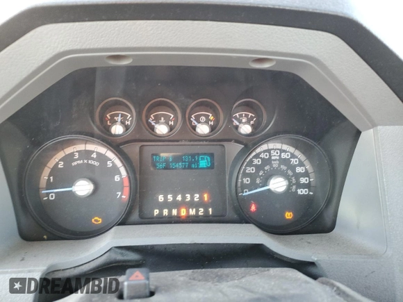 2013 Ford F-250 XL with VIN 1FTBF2A68DEB82111, listed as a Copart auction lot 80050794 with 154,577 mi miles and Clean Title. Bid and sale history available at DreamBid. Image 9.