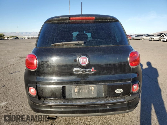 2014 FIAT 500L Easy with VIN ZFBCFABH7EZ011250, listed as a Copart auction lot 75269934 with 117,998 mi miles and Salvage Title. Bid and sale history available at carsss.com. Image 6.
