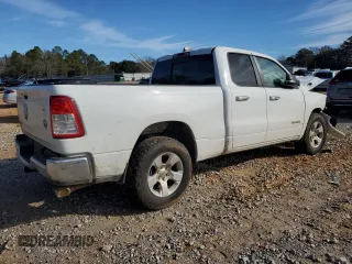 2020 Ram 1500 Big Horn with VIN 1C6RREBTXLN179888, listed as a Copart auction lot 43540855 with 104,048 mi miles and Salvage Title. Bid and sale history available at carsss.com. Image 3.