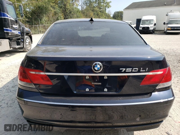 2008 BMW 7 Series 750Li with VIN WBAHN83528DT79871, listed as a Copart auction lot 71580164 with 117,414 mi miles and Clean Title. Bid and sale history available at DreamBid. Image 6.