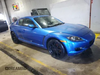 2004 Mazda RX-8 with VIN JM1FE173440122206, listed as a Copart auction lot 41416905 with 99,739 mi miles and Salvage Title. Bid and sale history available at carsss.com. Image 4.