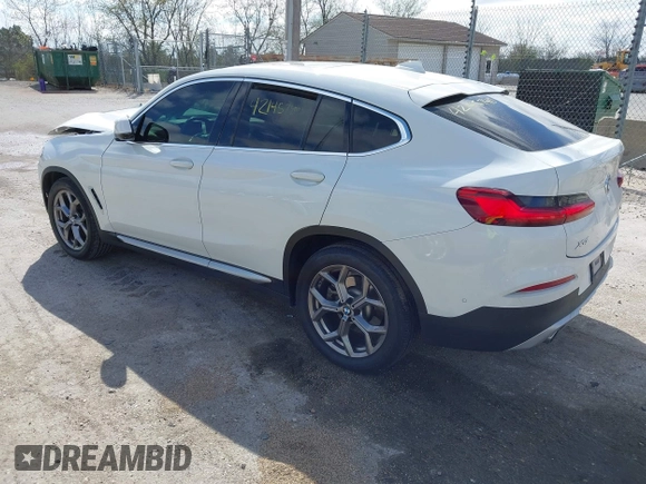 2021 BMW X4 xDrive30i with VIN 5UX2V1C03M9F12611, listed as a IAAI auction lot 42145740 with 60,417 mi miles and . Bid and sale history available at DreamBid. Image 3.