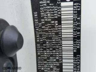 2016 Toyota Corolla L with VIN 5YFBURHE5GP544088, listed as a Copart auction lot 51595595 with 0 mi miles and Salvage Title. Bid and sale history available at carsss.com. Image 14.