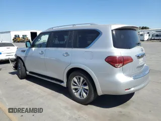 2015 Infiniti QX80 with VIN JN8AZ2NE4F9083791, listed as a Copart auction lot 72215874 with 82,691 mi miles and Salvage Title. Bid and sale history available at carsss.com. Image 2.