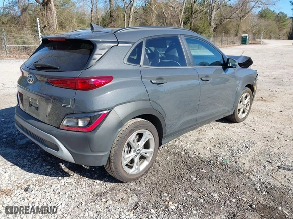 2023 Hyundai Kona SEL with VIN KM8K6CAB4PU019528, listed as a IAAI auction lot 41701685 with NaN miles. Bid and sale history available at carsss.com. Image 4.