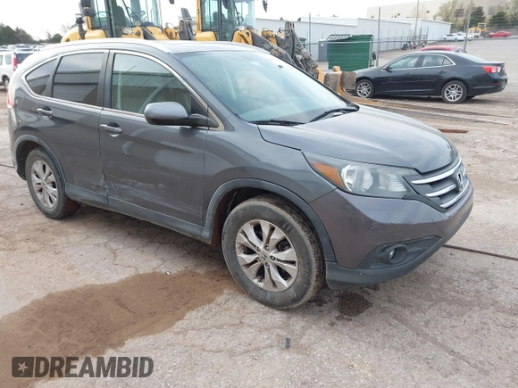2012 Honda CR-V EX-L with VIN 2HKRM3H71CH510251, listed as a IAAI auction lot 41898899 with 125,017 mi miles and . Bid and sale history available at carsss.com. Image 1.