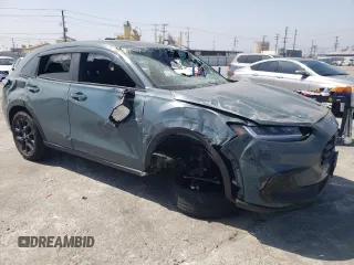 2024 Honda HR-V Sport with VIN 3CZRZ1H52RM732105, listed as a Copart auction lot 57705054 with 15,700 mi miles and Salvage title. Bid and sale history available at DreamBid. Image 4.