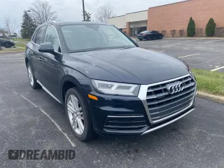 2018 Audi Q5 Premium Plus with VIN WA1BNAFY8J2224078, listed as a Copart auction lot 53841865 with 39,425 mi miles and Salvage Title. Bid and sale history available at carsss.com. Image 1.