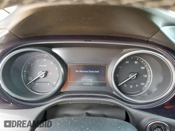 2020 Buick Encore GX Select with VIN KL4MMDSL6LB131635, listed as a Copart auction lot 59804535 with 74,959 mi miles and Salvage title. Bid and sale history available at DreamBid. Image 9.