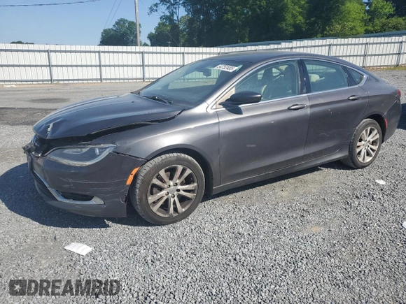 2015 Chrysler 200 Limited with VIN 1C3CCCAB9FN747683, listed as a Copart auction lot 54752485 with 187,495 mi miles and Salvage Title. Bid and sale history available at carsss.com. Image 1.