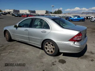 2005 Mercedes-Benz C 240 with VIN WDBRF81JX5F645284, listed as a Copart auction lot 55443325 with 133,627 mi miles and Salvage Title. Bid and sale history available at DreamBid. Image 2.
