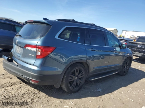 2021 Honda Pilot Special Edition with VIN 5FNYF5H21MB043774, listed as a Copart auction lot 43580525 with 74,018 mi miles and Salvage Title. Bid and sale history available at carsss.com. Image 3.