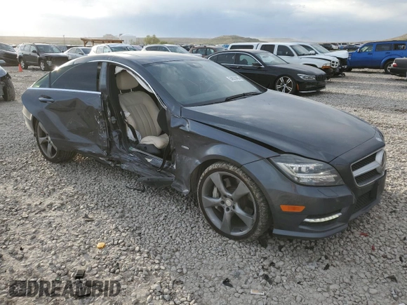 2012 Mercedes-Benz CLS 550 with VIN WDDLJ9BB6CA020898, listed as a Copart auction lot 54070485 with 125,419 mi miles and Salvage Title. Bid and sale history available at DreamBid. Image 4.