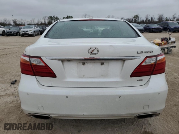 2012 Lexus LS 460 with VIN JTHCL5EF2C5015183, listed as a Copart auction lot 45860465 with 127,876 mi miles and Salvage title. Bid and sale history available at DreamBid. Image 6.
