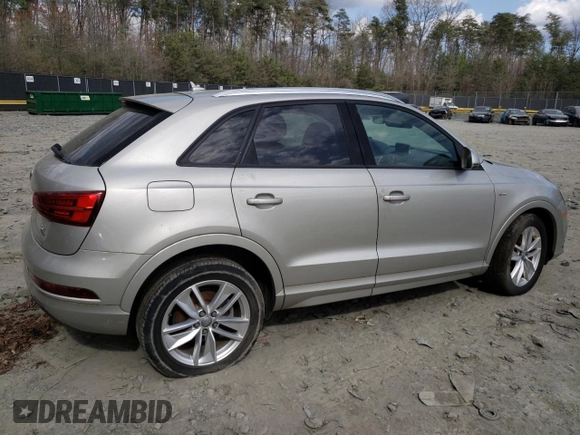2018 Audi Q3 Premium with VIN WA1ECCFS5JR003572, listed as a Copart auction lot 51213445 with 28,839 mi miles and Salvage Title. Bid and sale history available at carsss.com. Image 3.