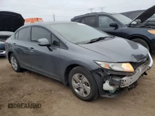 2013 Honda Civic LX z VIN 19XFB2F53DE026270, wystawiony jako Copart lot #83473384 z przebiegiem 119 834 mil mil oraz Szkoda całkowita • Salvage title. Historia ofert i sprzedaży dostępna na DreamBid. Obrazek 4.