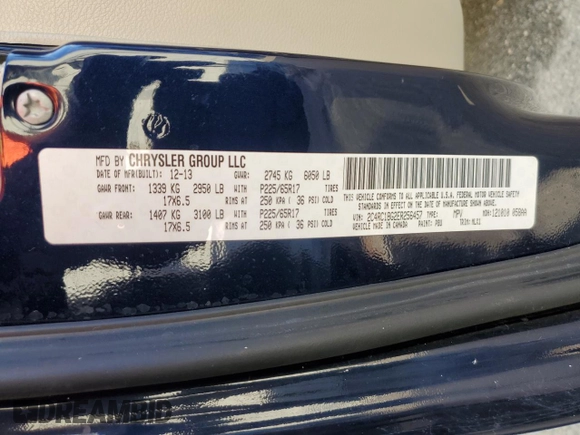 2014 Chrysler Town & Country Touring with VIN 2C4RC1BG2ER256457, listed as a Copart auction lot 70687244 with 179,893 mi miles and Salvage Title. Bid and sale history available at DreamBid. Image 14.