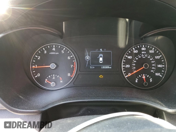 2017 Kia Optima LX with VIN 5XXGT4L33HG163075, listed as a Copart auction lot 52492935 with 135,309 mi miles and Salvage Title. Bid and sale history available at carsss.com. Image 9.