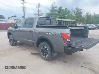 2023 Nissan Titan SV with VIN 1N6AA1ED7PN106443, listed as a IAAI auction lot 42166641 with 25,814 mi miles and . Bid and sale history available at DreamBid. Image 3.