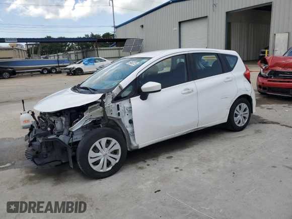 2017 Nissan Note S Plus with VIN 3N1CE2CP1HL367915, listed as a Copart auction lot 59493725 with 94,023 mi miles and Salvage title. Bid and sale history available at DreamBid. Image 1.
