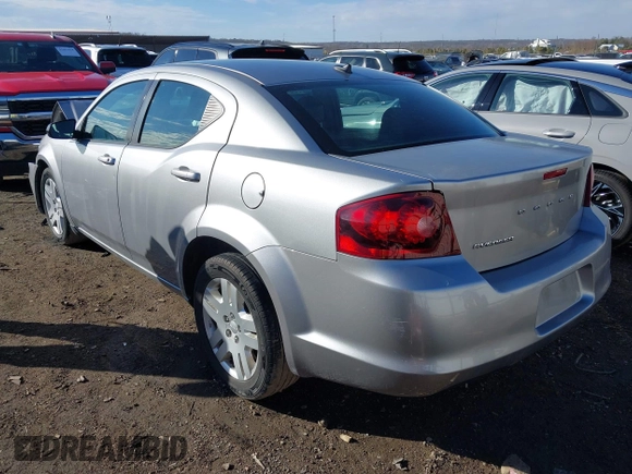 2014 Dodge Avenger SE with VIN 1C3CDZAB7EN144102, listed as a IAAI auction lot 41635691 with 201,428 mi miles and . Bid and sale history available at DreamBid. Image 3.