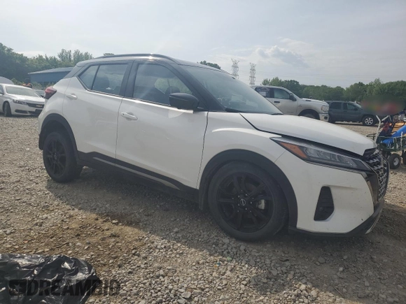 2023 Nissan Kicks SR with VIN 3N1CP5DV8PL506994, listed as a Copart auction lot 54228385 with 27,227 mi miles and Salvage Title. Bid and sale history available at DreamBid. Image 4.