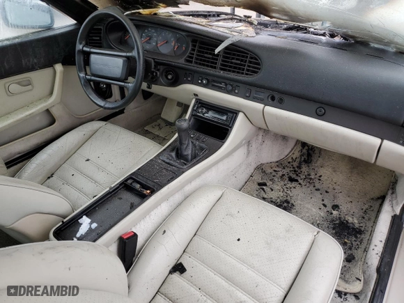 1989 Porsche 944 with VIN WP0AA0944KN450845, listed as a Copart auction lot 85658674 with 281,732 mi miles and Salvage Title. Bid and sale history available at carsss.com. Image 8.