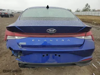 2023 Hyundai Elantra SE with VIN KMHLL4AG9PU543949, listed as a Copart auction lot 85046714 with 37,008 mi miles and Salvage Title. Bid and sale history available at carsss.com. Image 6.