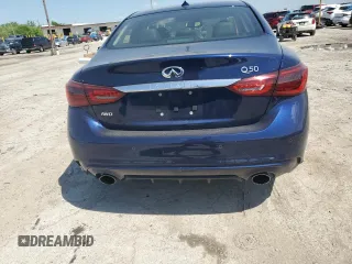 2021 Infiniti Q50 Luxe with VIN JN1EV7BR7MM755031, listed as a Copart auction lot 57383075 with 35,903 mi miles and Salvage title. Bid and sale history available at DreamBid. Image 6.