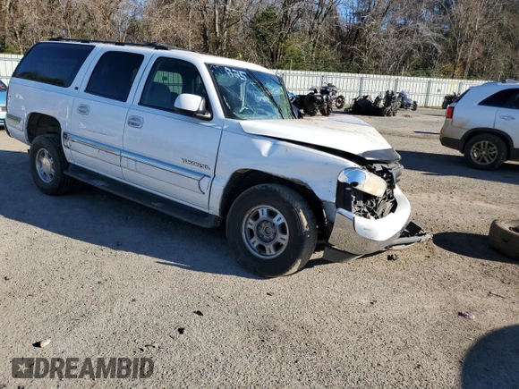 2002 GMC Yukon XL SLT with VIN 3GKEC16Z92G209569, listed as a Copart auction lot 86191554 with 0 mi miles and Salvage Title. Bid and sale history available at carsss.com. Image 4.