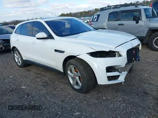 2020 Jaguar F-Pace 25t Premium with VIN SADCJ2FX3LA645447, listed as a IAAI auction lot 41228606 with 28,273 mi miles and . Bid and sale history available at DreamBid. Image 1.