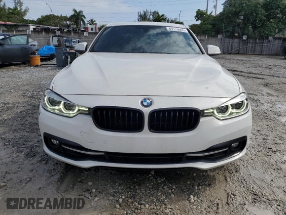 2018 BMW 3 Series 330i with VIN WBA8B9C50JK676945, listed as a Copart auction lot 89179095 with 82,314 mi miles and Salvage title. Bid and sale history available at DreamBid. Image 5.