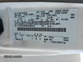 2006 Ford Econoline Cargo with VIN 1FTNE24W56DA55305, listed as a Copart auction lot 47079195 with 165,539 mi miles and Salvage title. Bid and sale history available at DreamBid. Image 15.
