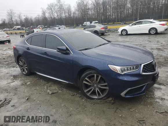 2020 Acura TLX w/Technology Pkg with VIN 19UUB2F49LA000919, listed as a Copart auction lot 83974594 with 25,502 mi miles and Salvage Title. Bid and sale history available at carsss.com. Image 4.