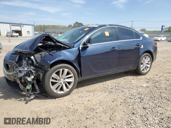 2016 Buick Regal Premium II with VIN 2G4GT5GX1G9119063, listed as a Copart auction lot 50596895 with 102,018 mi miles and Salvage title. Bid and sale history available at DreamBid. Image 1.
