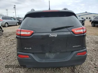 2015 Jeep Cherokee Sport with VIN 1C4PJMABXFW776256, listed as a Copart auction lot 49833705 with 216,170 mi miles and Clean Title. Bid and sale history available at carsss.com. Image 6.